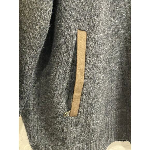 Orvis Ultimate Wool Sweater | Mens Large | Lined 1/4 Zip Pullover Gray | Vintage - Picture 5 of 11